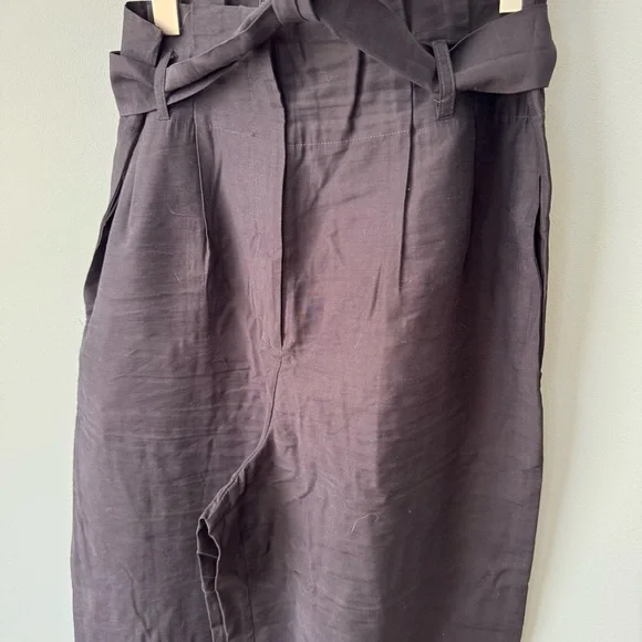 Lost + Wander NWOT Bloody Mary Cropped Belted Wide‎ Leg Pants in Black. Medium